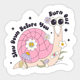 Snail Burn Out Sticker